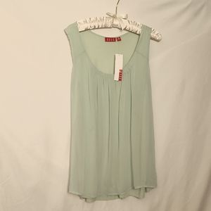 Elle Top In Aqua Teal XL NWT